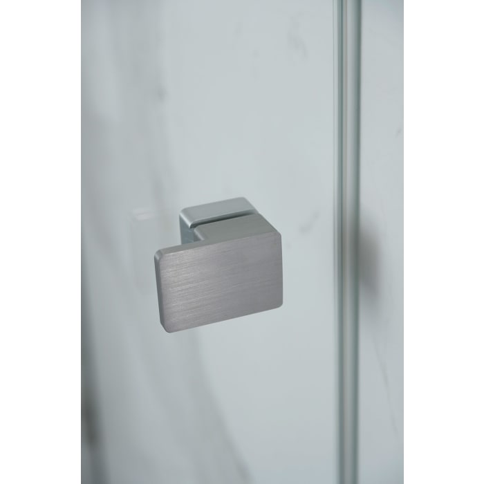 SCHÖNER WOHNEN-Kollektion FIT Nischentür mit festem Glaselement in Flucht 140 x 210 cm, Türanschlag links