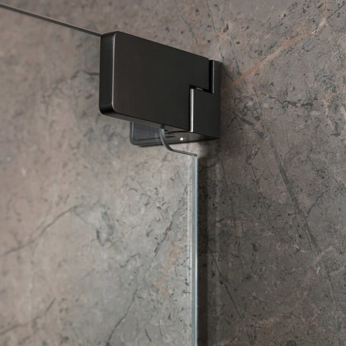 SCHÖNER WOHNEN-Kollektion FIT Pendeltür mit 2 festen Glaselementen in Nische 220 cm x 210 cm