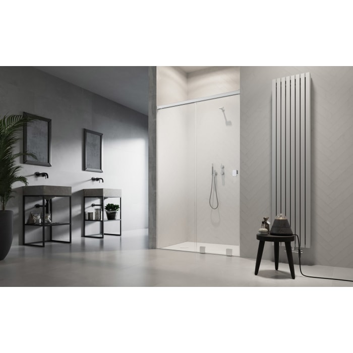 SCHÖNER WOHNEN-Kollektion FIT Schiebetür mit festem Glaselement 200 x 210 cm, Türanschlag links