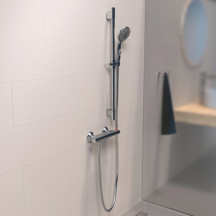 Schütte AQUA 2 SAVE Stangenbrauseset mit Thermostat