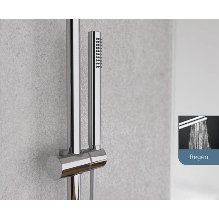 Schütte AQUADUCT Überkopf-Brauseset mit Thermostatarmatur