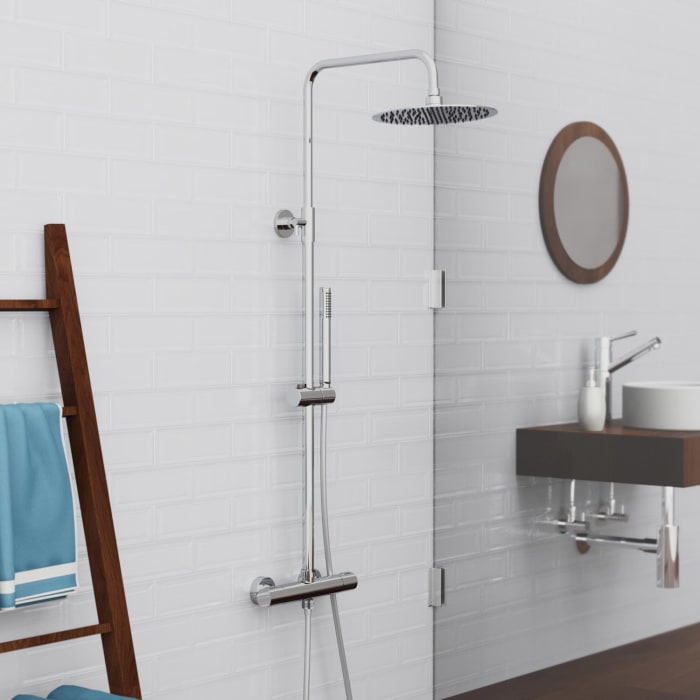 Schütte AQUADUCT Überkopf-Brauseset mit Thermostatarmatur