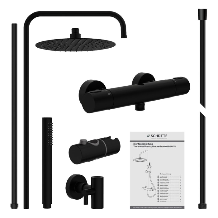 Schütte AQUADUCT Überkopf-Brauseset mit Thermostatarmatur