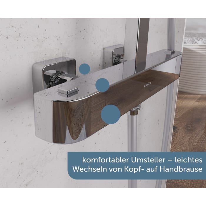 Schütte GRAN CANARIA Überkopfbrause-Set, mit Thermostatarmatur