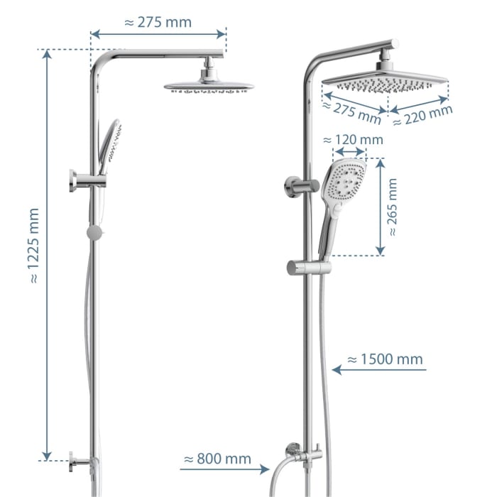 Schütte MADEIRA Überkopfbrause-Set