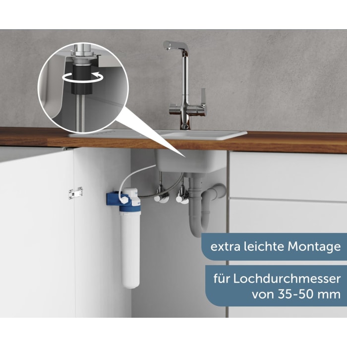 Schütte AQUASTAR PRO Trinkwasser-Spültischarmatur mit Filtersystem