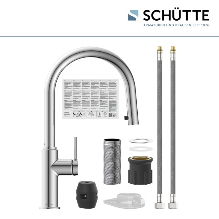 Schütte BLACKPOOL Spültischarmatur, mit herausziehbarem Auslauf