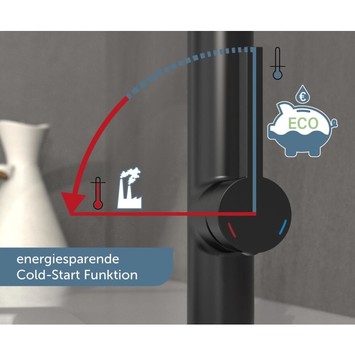 Schütte MIAMI Einhebel Küchenarmatur mit Geschirrbrause, ausziehbar und schwenkbar