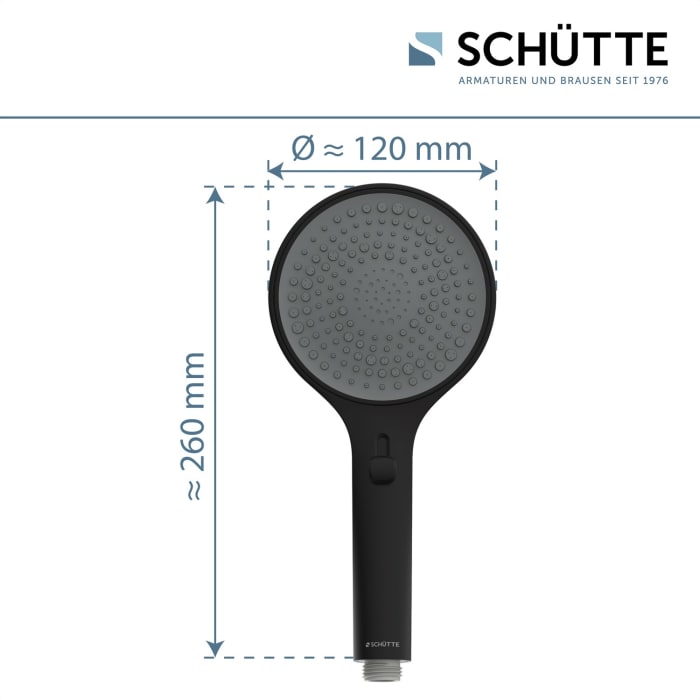 Schütte IBIZA Handbrause rund mit 2 Strahlarten