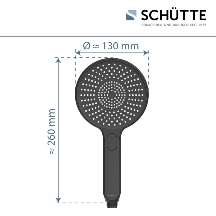 Schütte KARIBIK Handbrause rund mit 3 Strahlarten