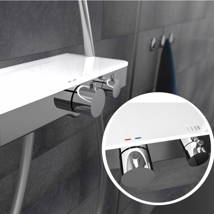 Schütte OCEAN Duscharmatur mit Thermostat, Aufputz