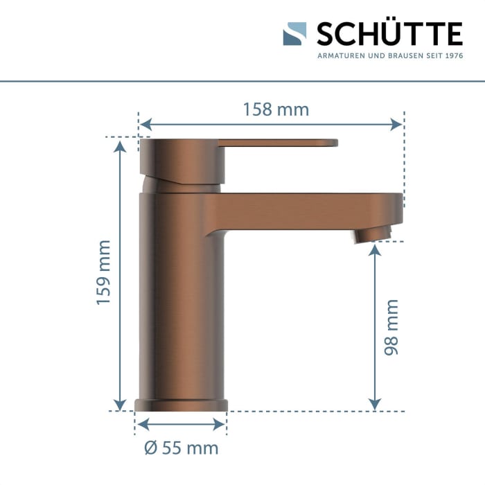 Schütte ELEPHANT Waschtischarmatur mit Ablaufgarnitur Pop Up