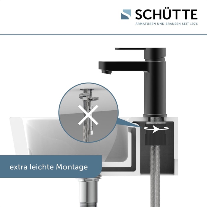 Schütte ELEPHANT Waschtischarmatur mit Ablaufgarnitur Pop Up