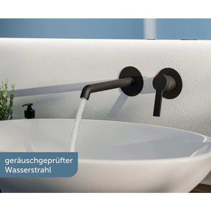 Schütte LOS ANGELES Waschtischarmatur für Wandmontage inkl. Unterputzbox