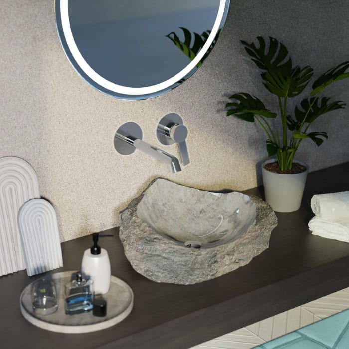 Schütte LOS ANGELES Waschtischarmatur für Wandmontage inkl. Unterputzbox