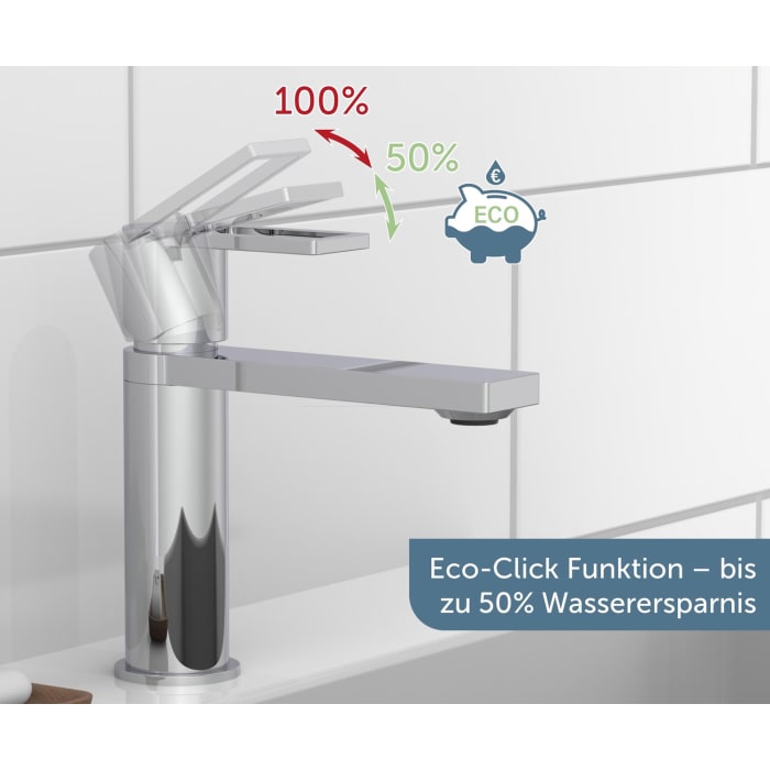 Schütte MANHATTAN Waschtischarmatur mit Ablaufgarnitur Pop Up