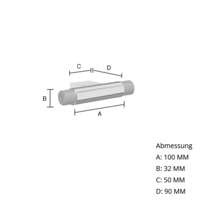 Smedbo Living Anschlussstück 10 cm, für Wandhaltegriff