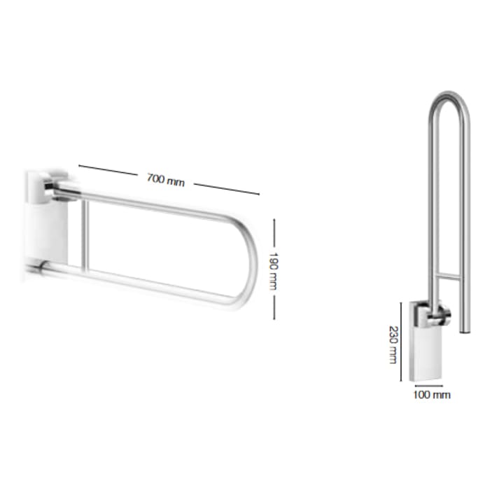 Smedbo Living Stütz-Klappgriff 70 cm