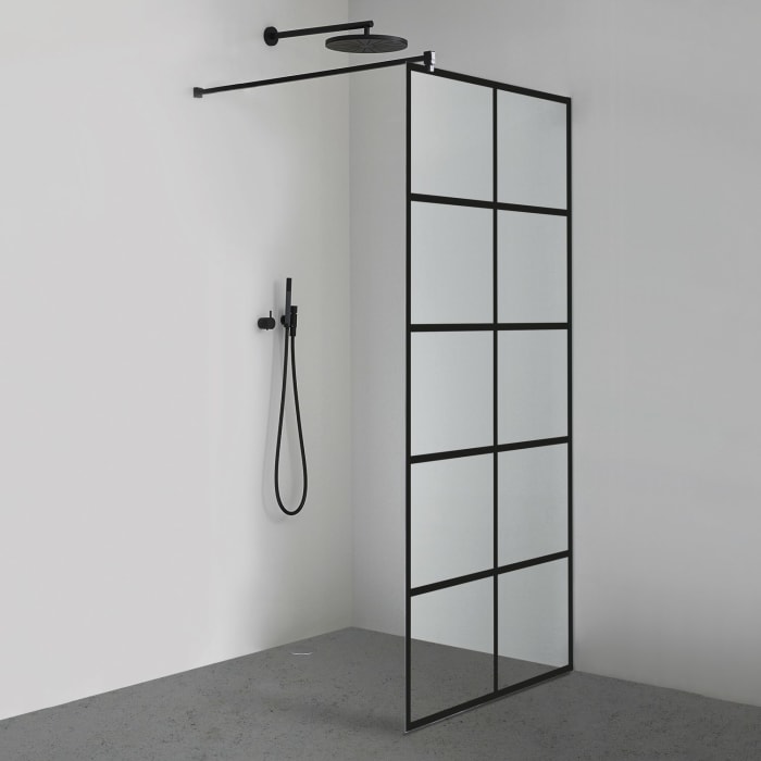 Sprinz Inloop Black Cross Seitenwand 120 x 210 cm mit SpriClean