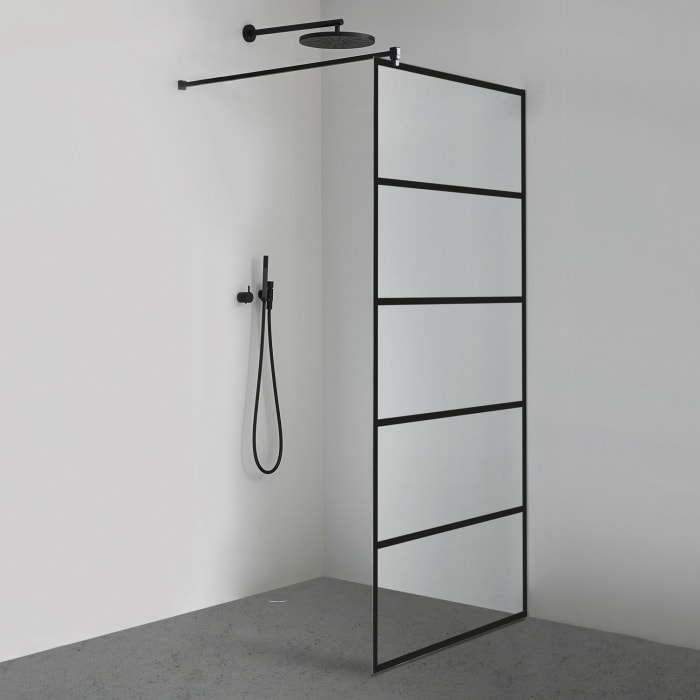 Sprinz Inloop Black Stripes Seitenwand 120 x 210 cm mit SpriClean