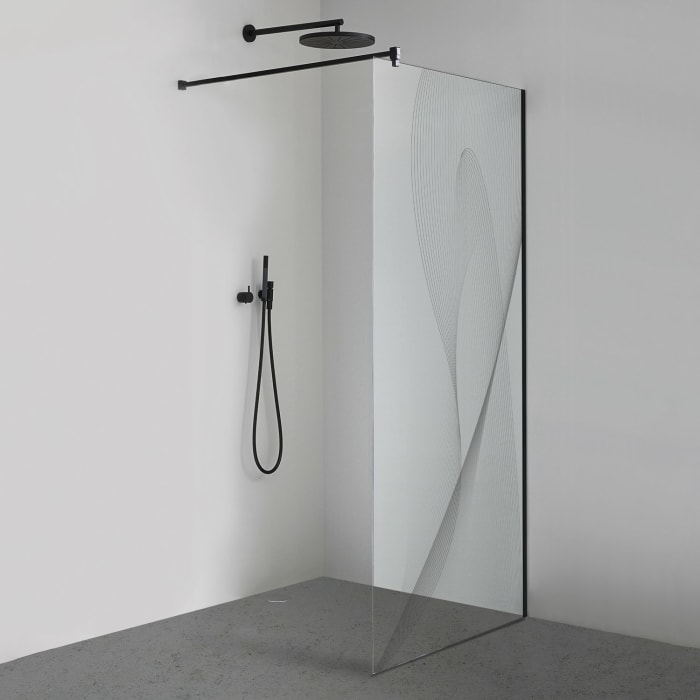 Sprinz Inloop Black Swing Seitenwand 100 x 210 cm mit SpriClean