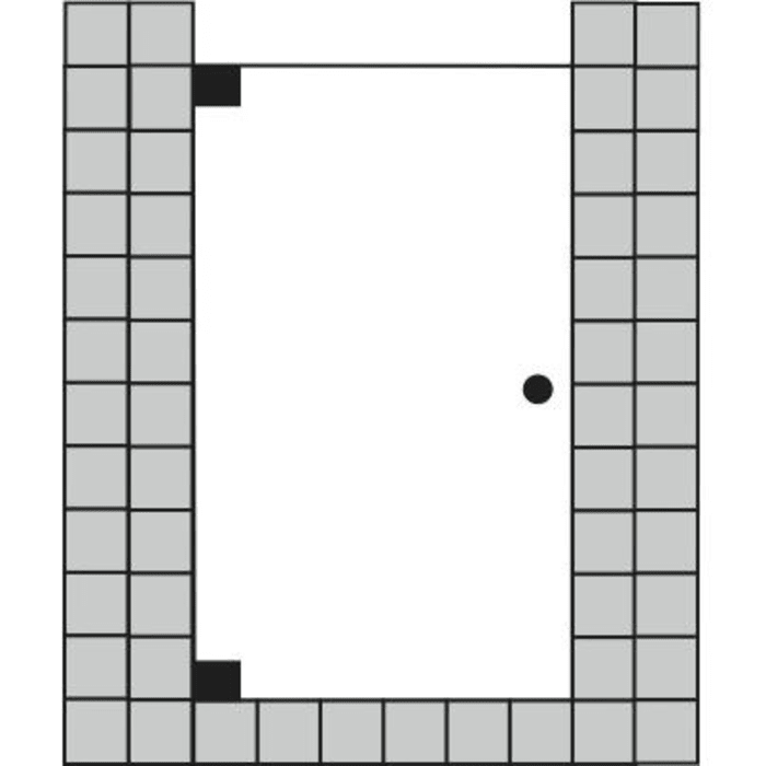 Sprinz Omega Drehtür für Nische bis 90 x 200 cm