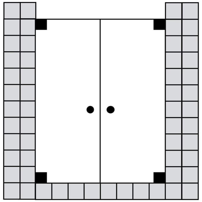 Sprinz Omega Supersteel Edition Doppel-Pendeltüren für Nische 90 x 200 cm
