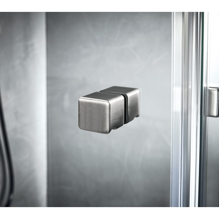 Sprinz Omega Supersteel Edition Pendeltür + Festteil für Nische 100 x 200 cm