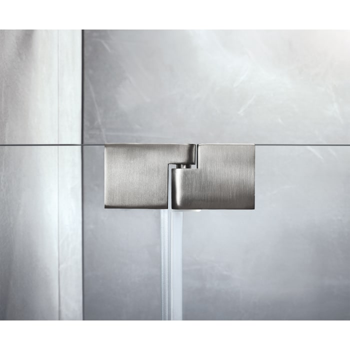 Sprinz Omega Supersteel Edition Pendeltür mit Festteil für Nische 90 x 200 cm