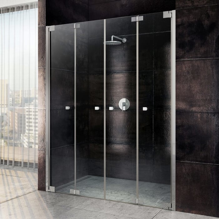 Sprinz Omega Plus Nischentür 4-teilig 110 x 200 cm