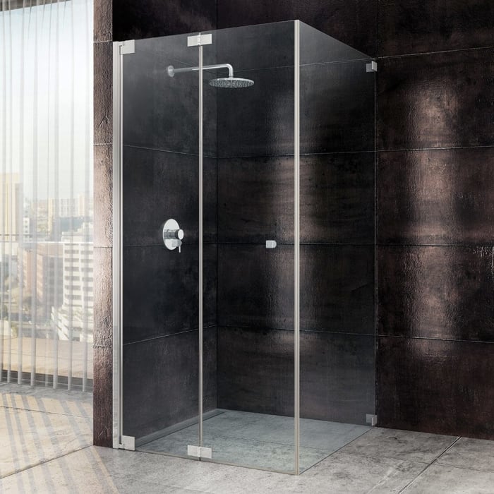 Sprinz Omega Plus Falttür mit Seitenwand 3-tlg., 120 x 120 x 200 cm