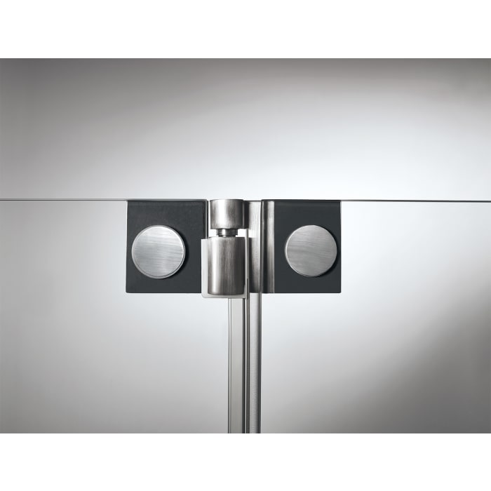 Sprinz Omega Supersteel Edition Pendeltür an Festteil + Seitenwand 100 x 100 x 200 cm