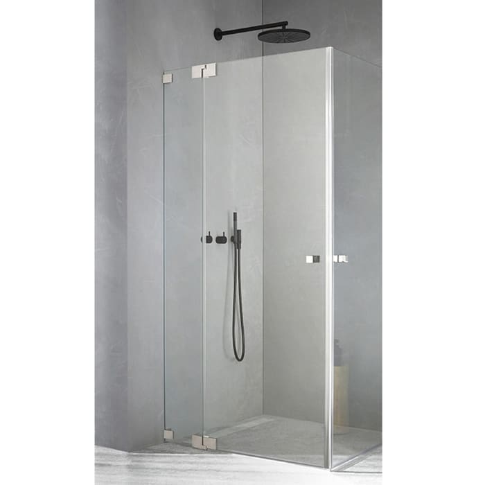 Sprinz Omega Supersteel Edition Tür an Festteil + Seitenwand 100 x 100 x 200 cm