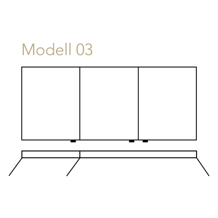 Sprinz Classical-Line Spiegelschrank 150 x 70 cm Einbauversion