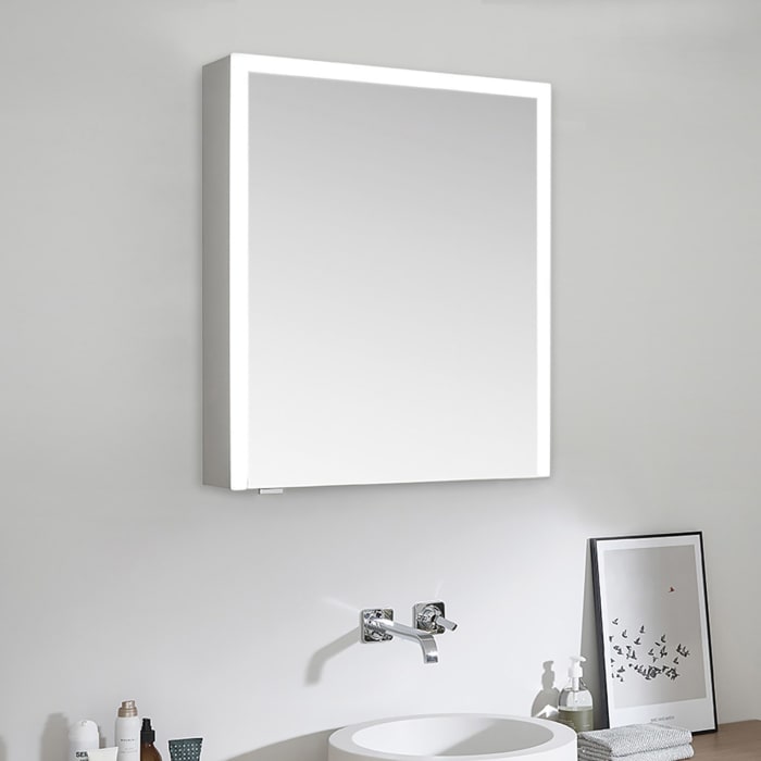 Sprinz Elegant-Line 2.0 Spiegelschrank Modell 01 Aufputz, 50 cm, Türanschlag rechts