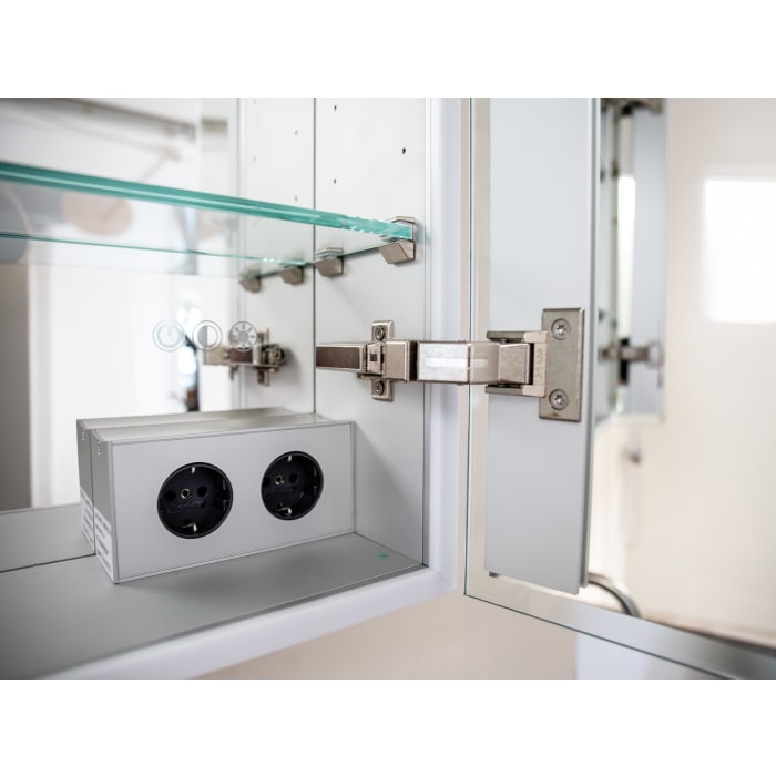 Sprinz Pure-Line Spiegelschrank Aufputz mit 3 Türen 130 cm