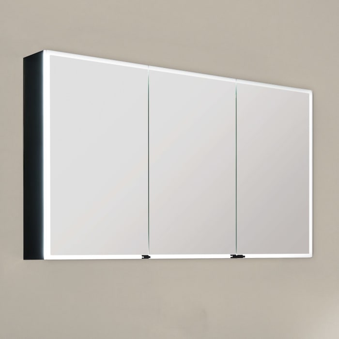 Sprinz Pure-Line Spiegelschrank Aufputz mit 3 Türen 130 cm