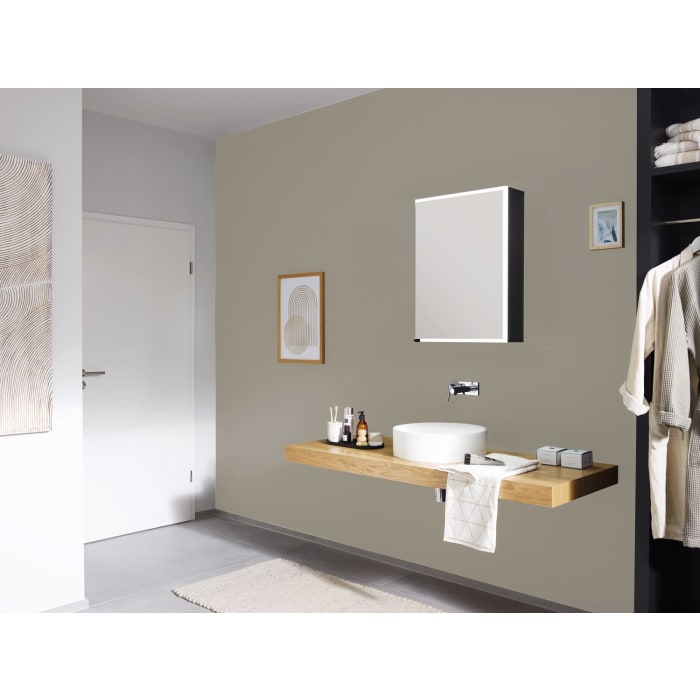 Sprinz Pure-Line Spiegelschrank Aufputz mit 1 Tür Anschlag rechts 50 cm