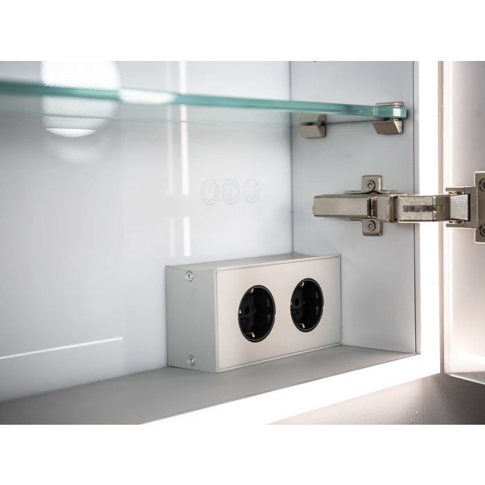 Sprinz Pure-Line Spiegelschrank Einbau mit 2 Türen 80 cm