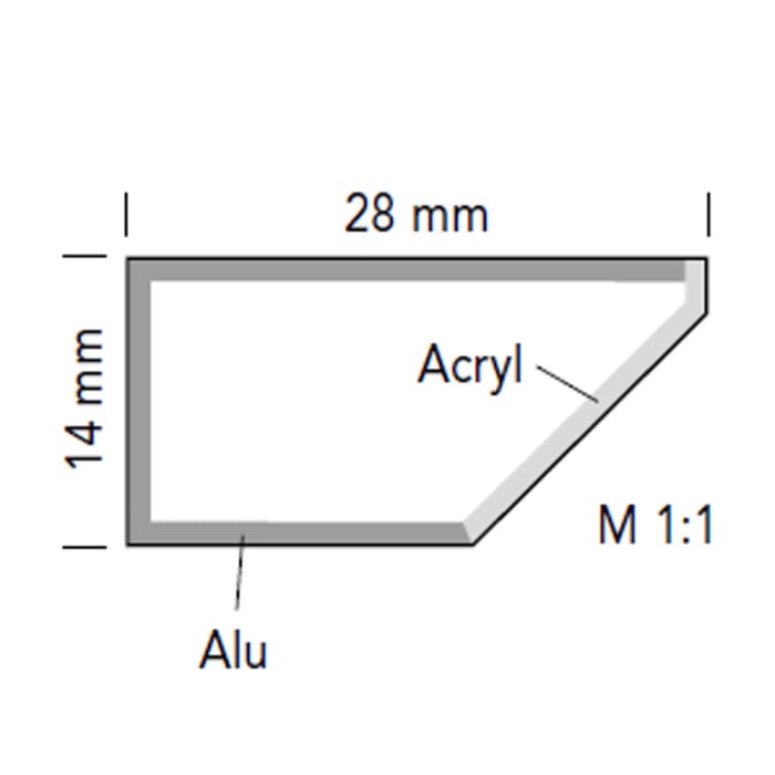 Sprinz Abdeckrahmen 160 cm mit LED Beleuchtung, Weißlichtadaption und Dimmung