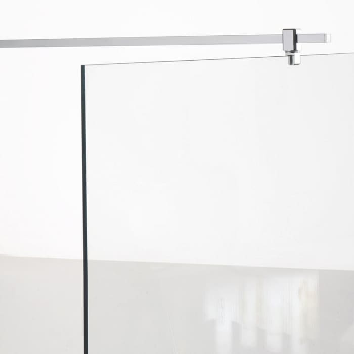Sprinz Supersteel Haltestange eckig, Glas-Glas, 100 cm