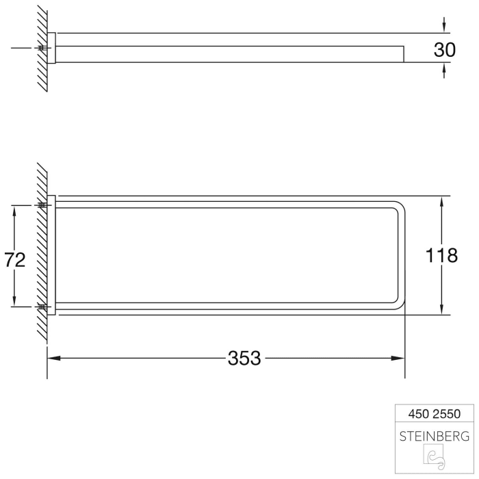 Steinberg Serie 450 Handtuchhalter