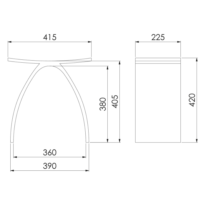 Steinberg Serie 432 Hocker aus Polyresin