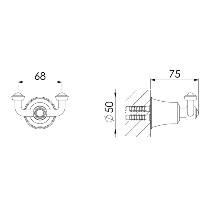 Steinberg Serie 550 Handtuchhaken