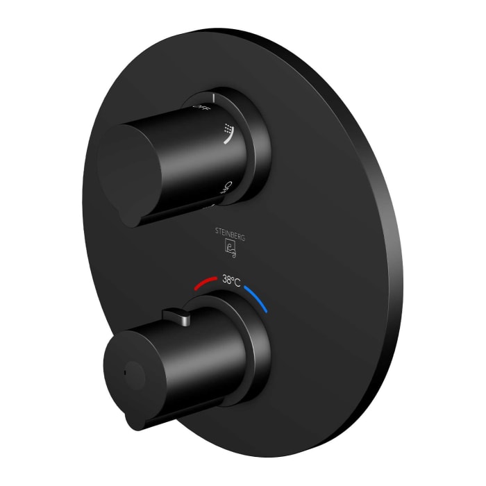 Steinberg Serie 100 Fertigmontageset für Unterputzthermostat mit 3-Wege-Umsteller