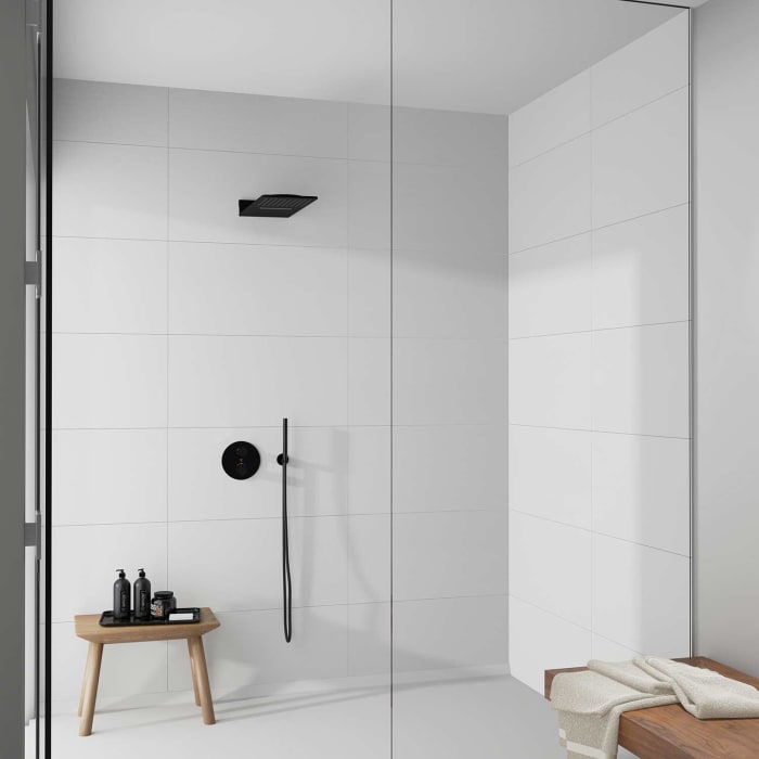 Steinberg Serie 100 Fertigmontageset für Unterputzthermostat mit 3-Wege-Umsteller