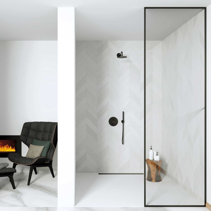 Steinberg Serie 100 Fertigmontageset für Unterputzthermostat mit 3-Wege-Umsteller