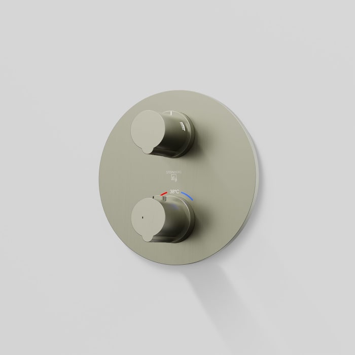 Steinberg Serie 100 Fertigmontageset für Unterputzthermostat mit 2-Wege- Umsteller