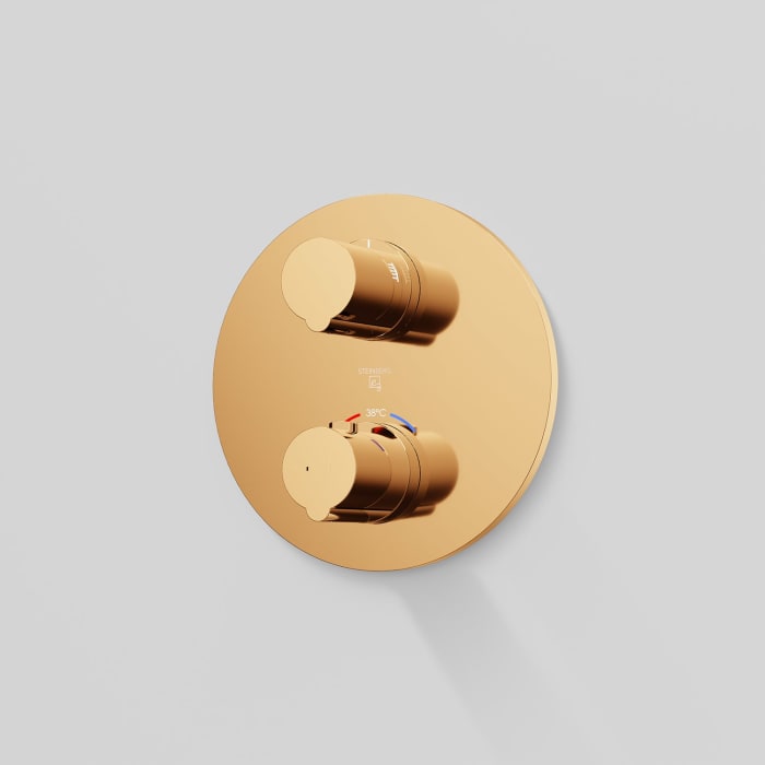 Steinberg Serie 100 Fertigmontageset für Unterputzthermostat mit 2-Wege- Umsteller