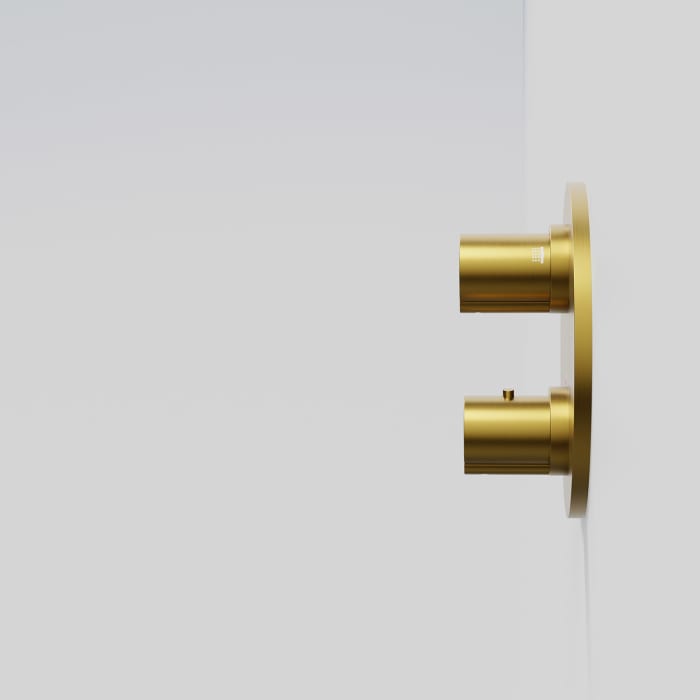 Steinberg Serie 100 Fertigmontageset für Unterputzthermostat mit 2-Wege- Umsteller